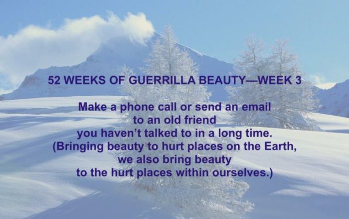 52 Weeks of Guerrilla Beauty - Week 3