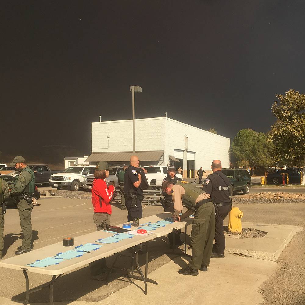 Camp Fire Staging Area, Butte College